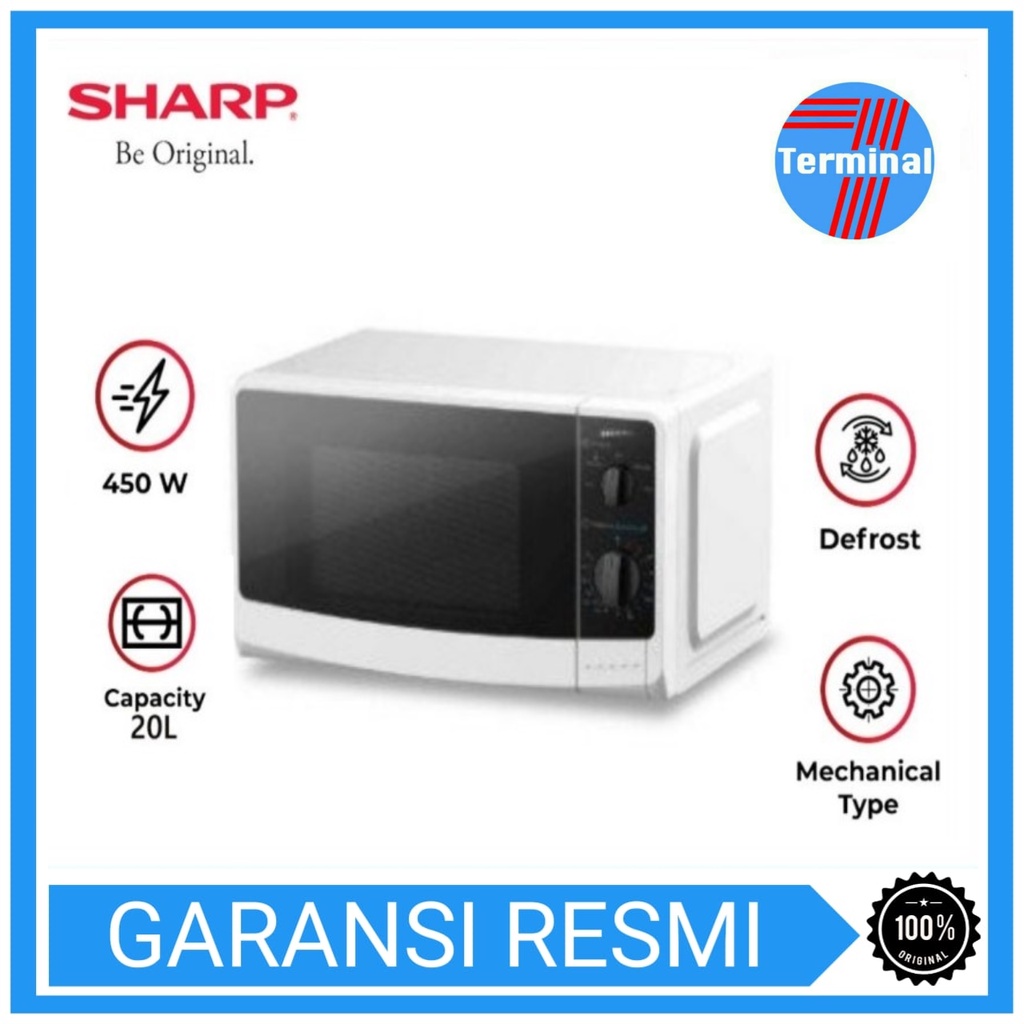 Jual MICROWAVE SHARP R220MAWH / R220MA-WH - (20 LITER) | Shopee Indonesia