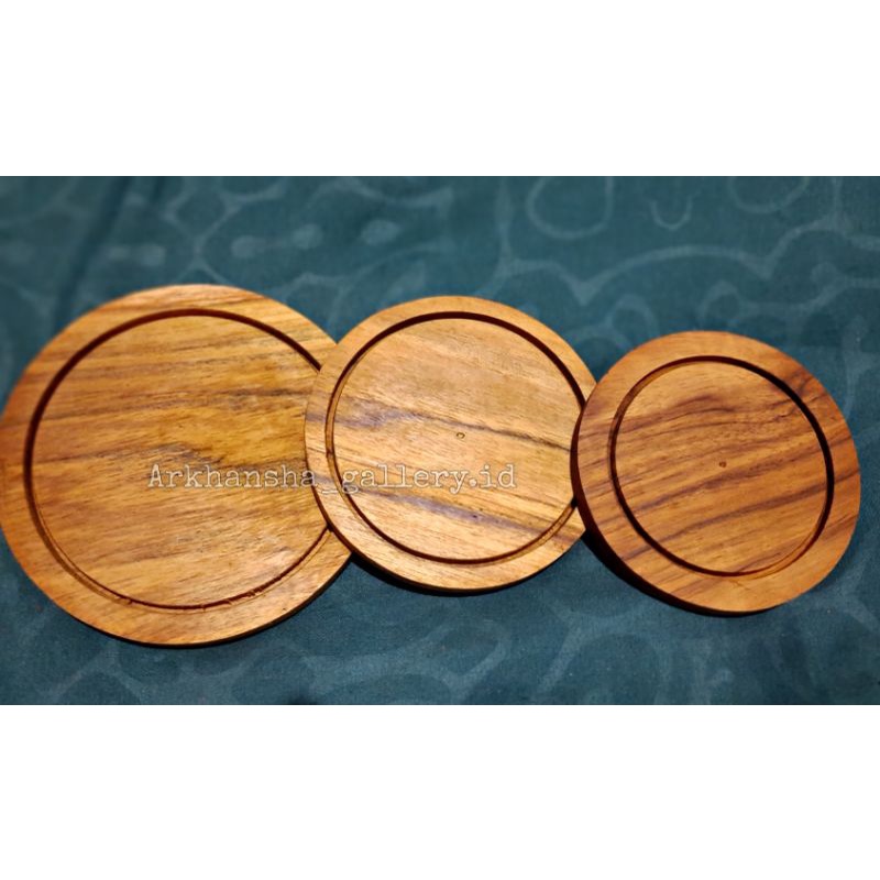 Jual Coaster Kayucoaster Kayu Cincintatakan Kayualas Kayutatakan Gelas Kayualas Gelas Kayu 6504