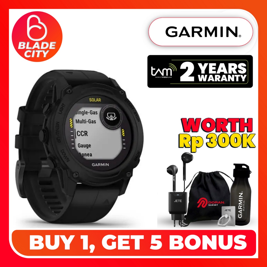 Jual Garmin Descent G1 Solar Dive Computer Solar Edition - Black ...