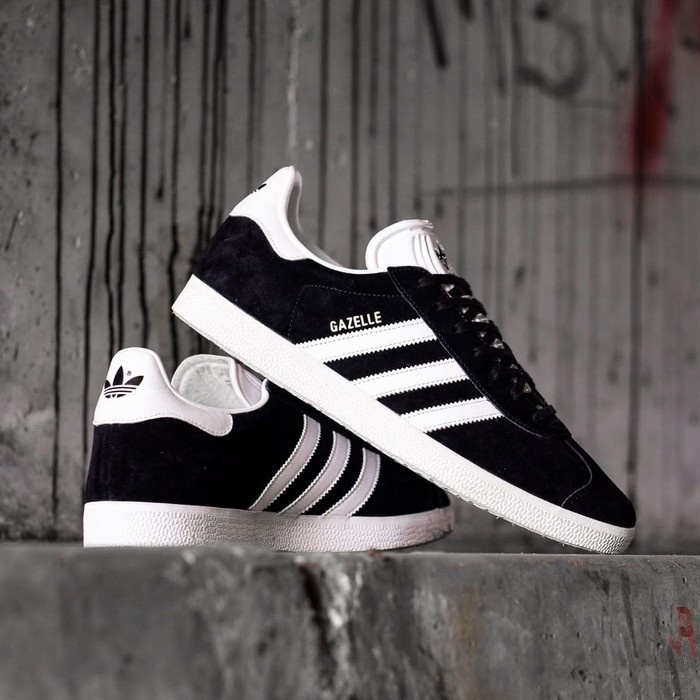 SEPATU ADIDAS GAZELLE ORIGINAL BLACK WHITE