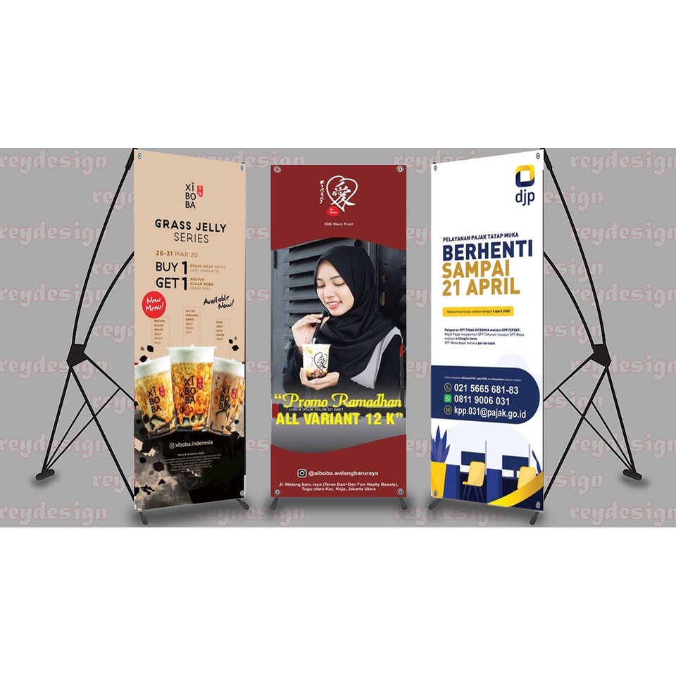 Jual CETAK X BANNER 60 CM X 160 CM FREE DESIGN ALBATROS/FLEXI KOREA ...