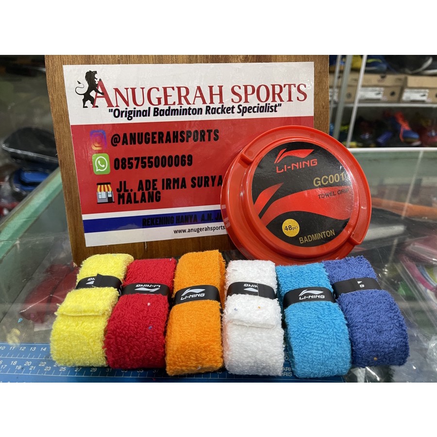 Jual Grip (Towel Wrap ) Raket Badminton Li-ning / Lining GC001 ORIGINAL ...