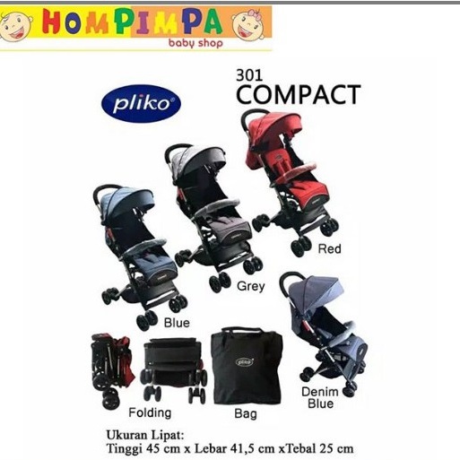 Jual STROLLER PLIKO COMPACT 301 Shopee Indonesia