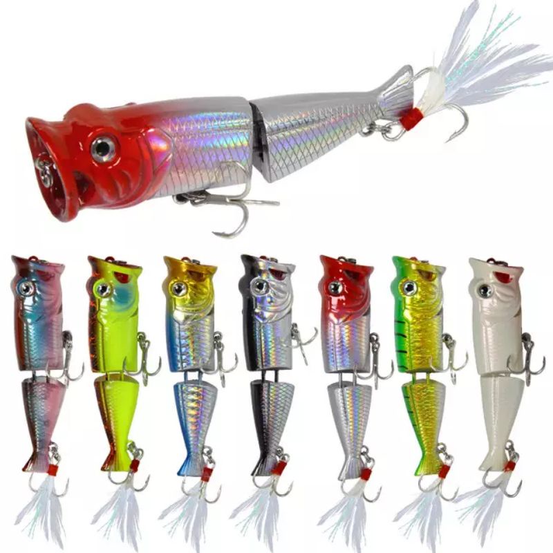 Jual umpan popper 2 section 8cm / 11gram | Shopee Indonesia