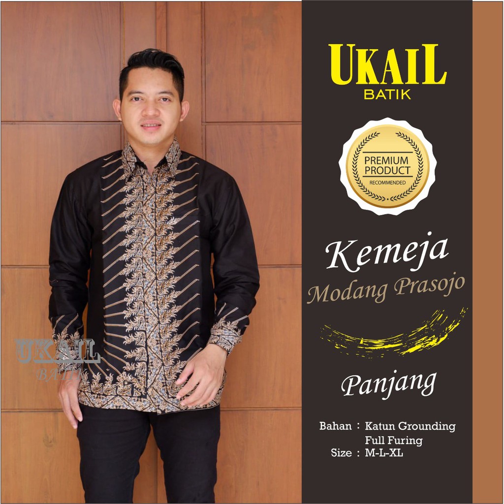 Jual Batik Modang Prasojo Kemeja Batik Pria Lengan Panjang by Ukail ...