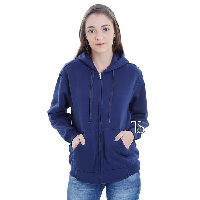 Jaket hoodie navy new arrivals