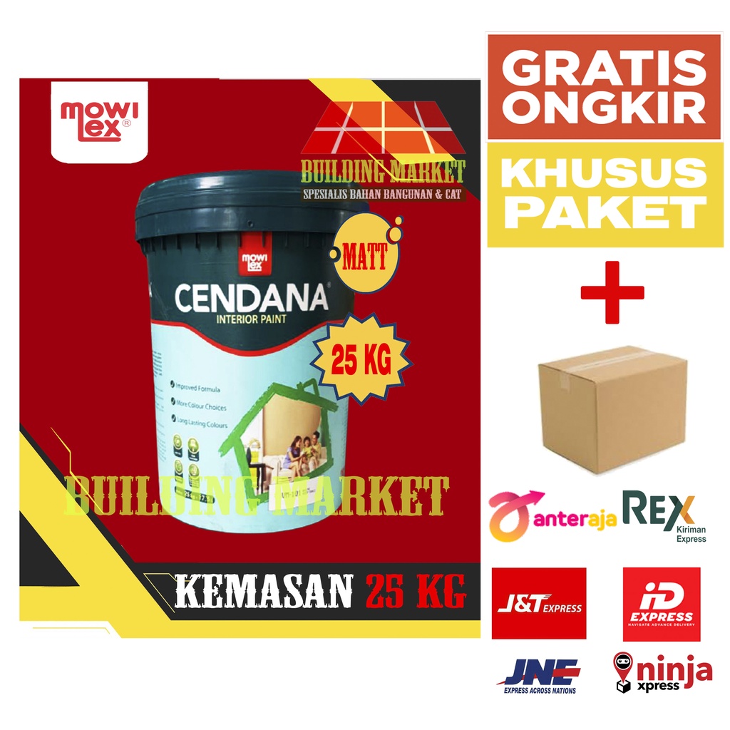 Jual Cat Plafon Cat Tembok Mowilex Cendana Interior 25 Kg Paket Shopee Indonesia 5362