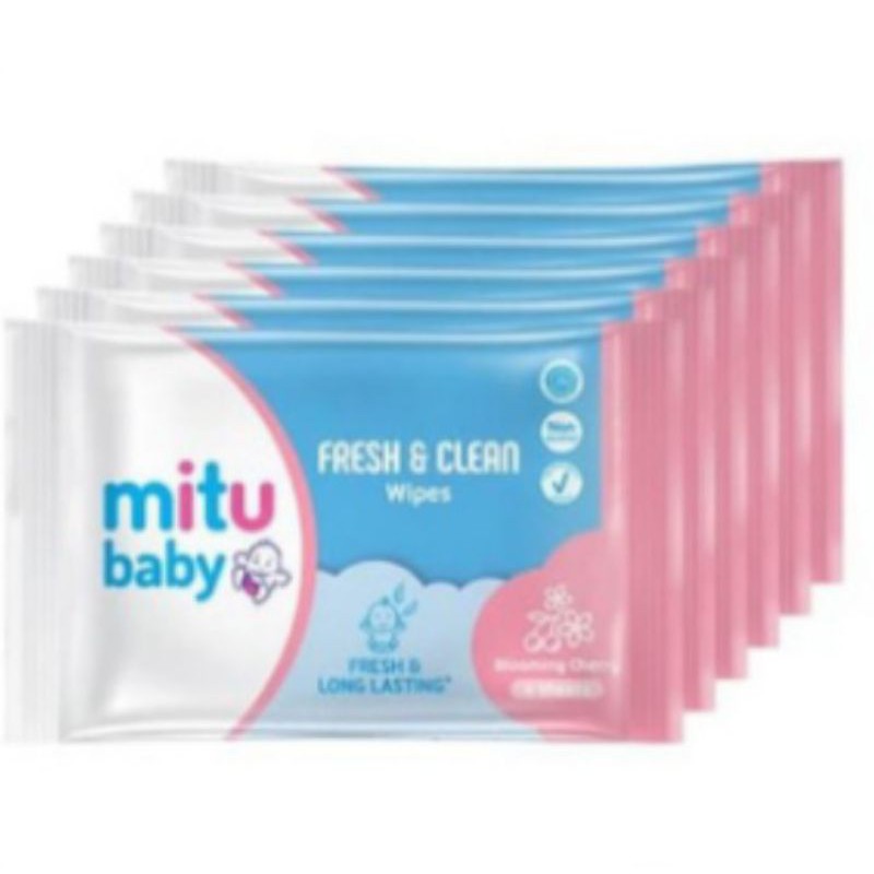 Jual mitu baby TISSUE BASAH wipes renceng 4s (1renceng isi 12pcs ...