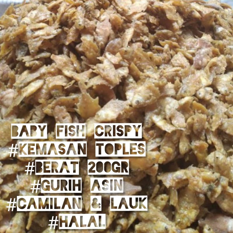 Jual Baby Fish Crispy Ikan Kecil Gurih kriuk Camilan Premium Halal ...