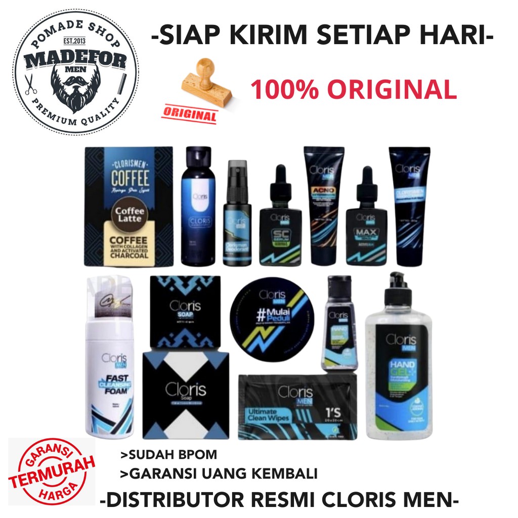 Jual COD CLORISMEN SOAP CLORIS MEN SABUN WAJAH PRIA PERAWATAN WAJAH ...