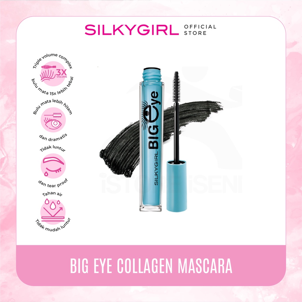 Jual SILKYGIRL Big Eye Collagen Waterproof Mascara Shopee Indonesia