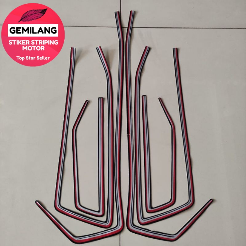 Jual Striping Decal Polet Sticker Honda Gl 100 Gold Cacing Gl100 Gln