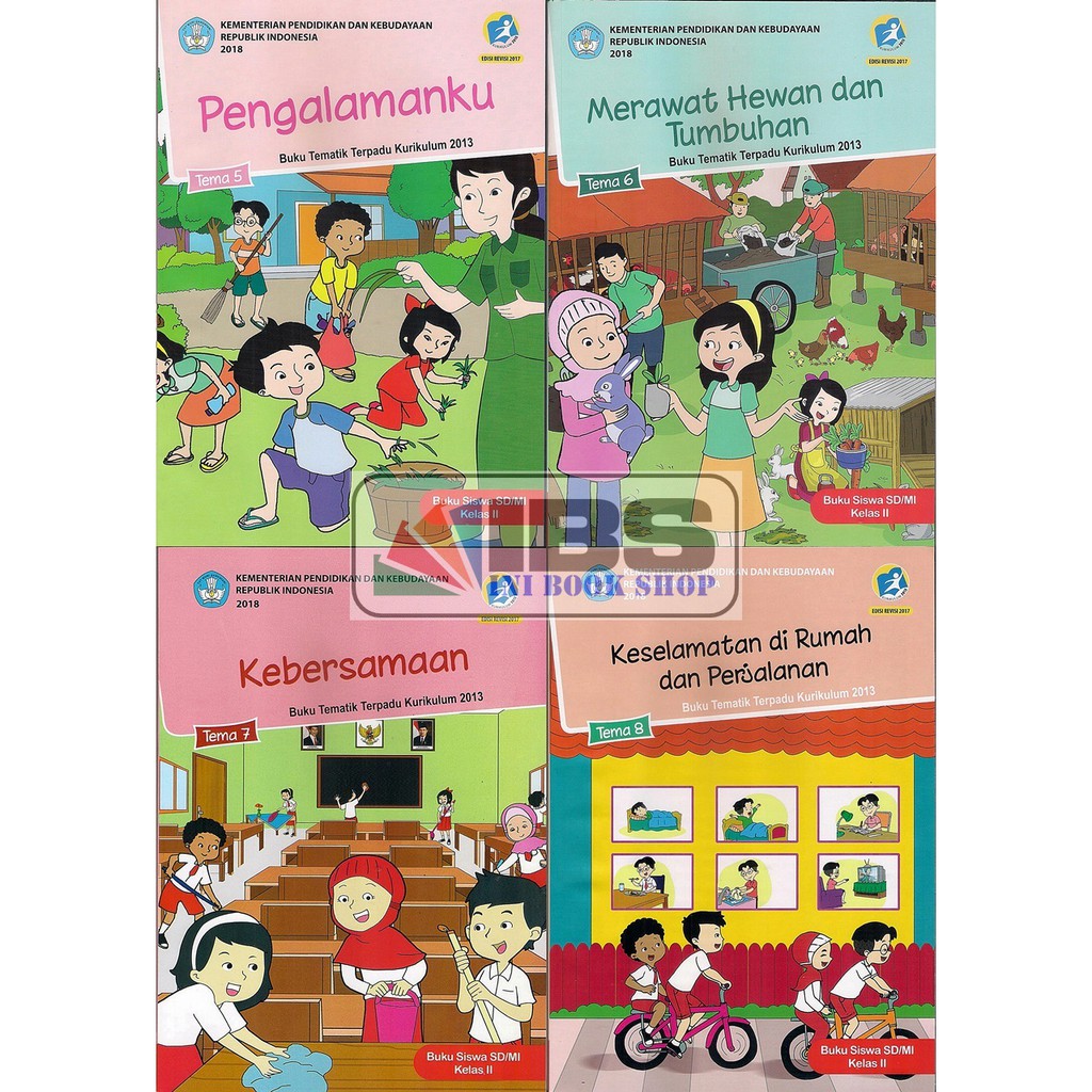 Jual PAKET Buku Siswa - Kelas 2 SD Tema 5 6 7 8 - Revisi 2017 ...