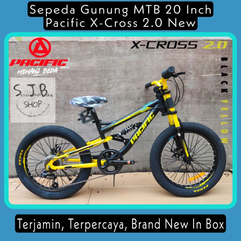 Jual Sepeda Gunung MTB 20 Inch PACIFIC X-CROSS 2.0 New Hi-Ten Steel ...