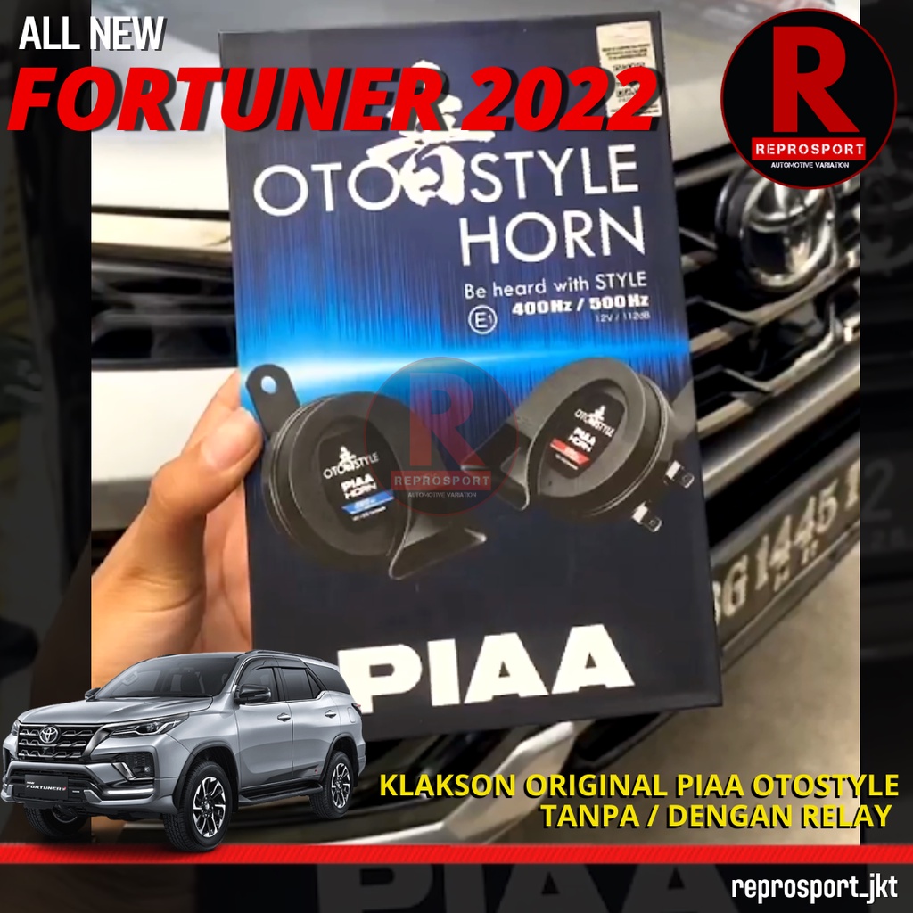 Jual FORTUNER 2021 2022 KLAKSON PIAA ORIGINAL TANPA / DENGAN RELAY