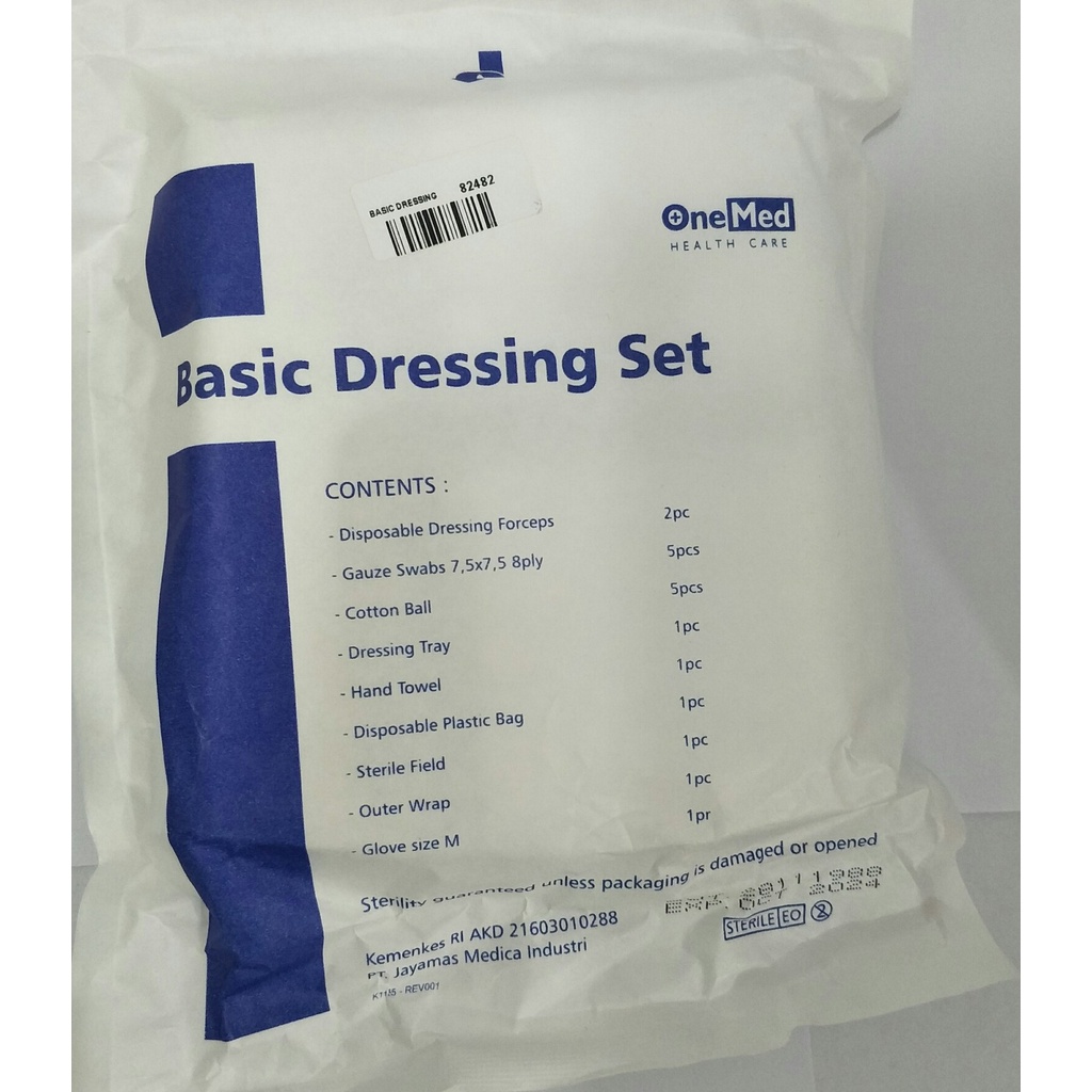 Jual Basic Dressing BD Set Onemed Rawat Luka Sekali Pakai Disposible ...