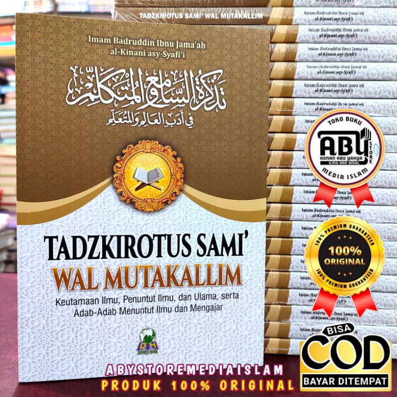 Jual Tadzkirotus Sami wal Mutakallim Keutamaan Ilmu, Penuntut Ilmu dan ...