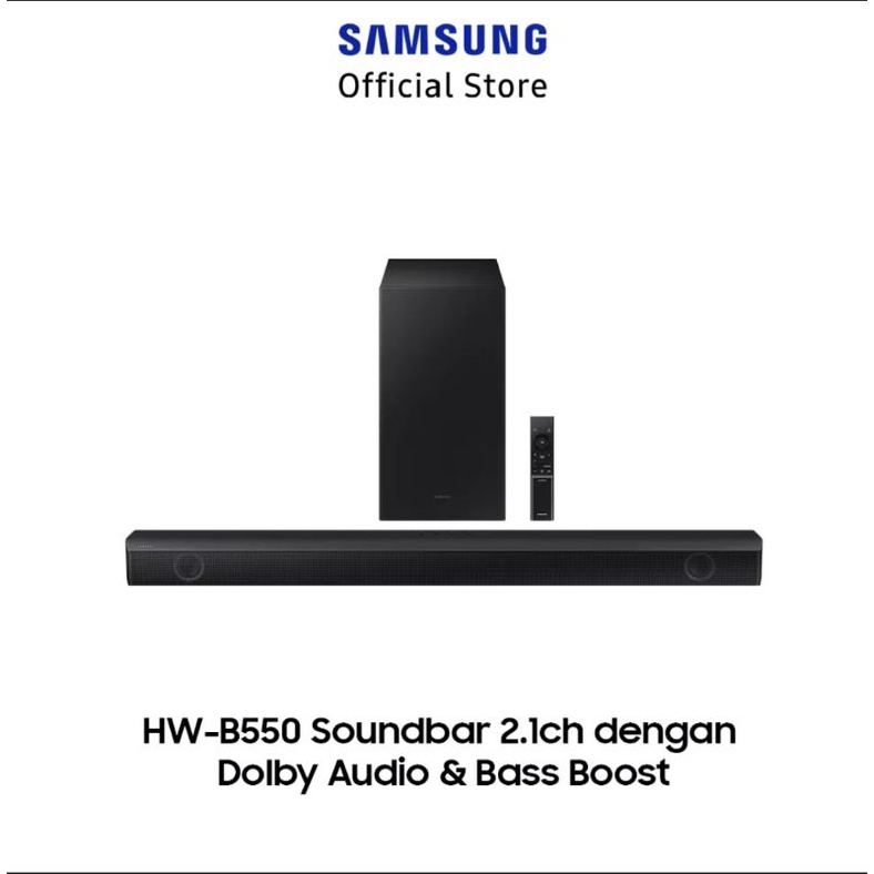 Jual Samsung Sound Bar HWB550 2.1 CH soundbar dolby Audio bass bost Garansi Resmi Shopee