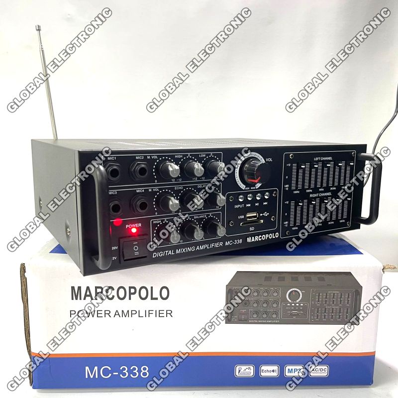 Jual Power AmpliFier Marcopolo mc338SD Card / USB / Equaliser Power