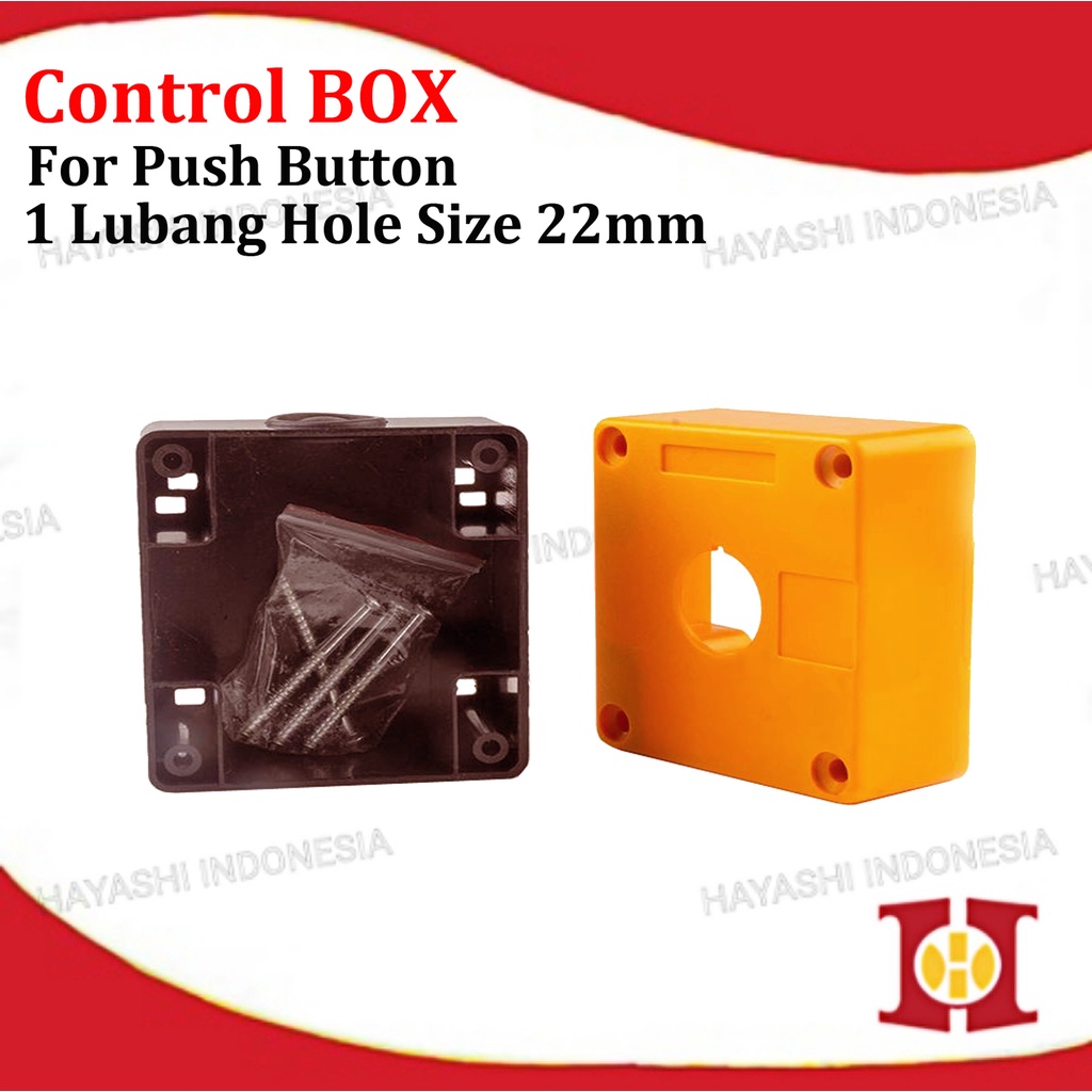 Jual Control Box Kotak Switch Push Button 1 2 3 4 Lubang 22mm Putih ...