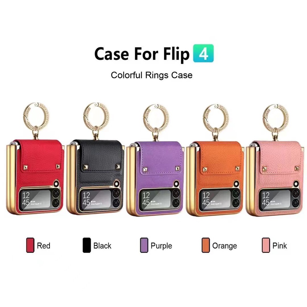 Jual POLY Case kulit Samsung Galaxy Z Flip 3 4 Flip3 Flip4 5G hard case