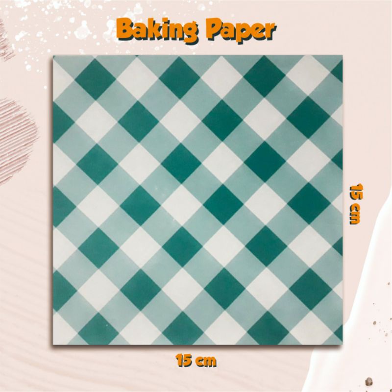 Jual Kertas roti motif kotak kotak style food grade alas roti simple ...
