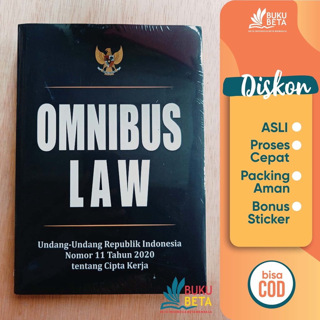 Jual Omnibus Law Undang-Undang Republik Indonesia Nomor 11 Tahun 2020 ...