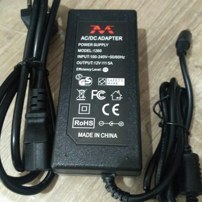 Jual adaptor lampu hias led strip 12V 5A | Shopee Indonesia