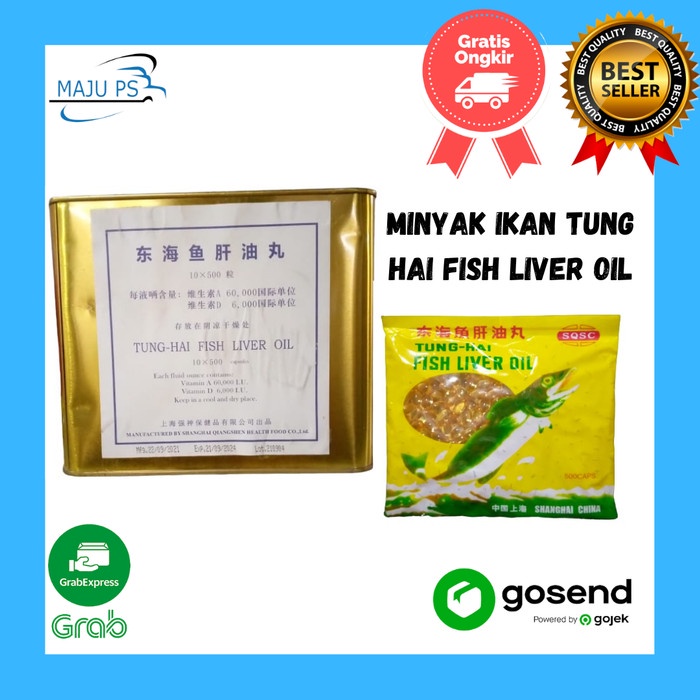 Jual Minyak Ikan Tung Hai Fish Liver Oil isi 500 Kps Tunghai Shopee