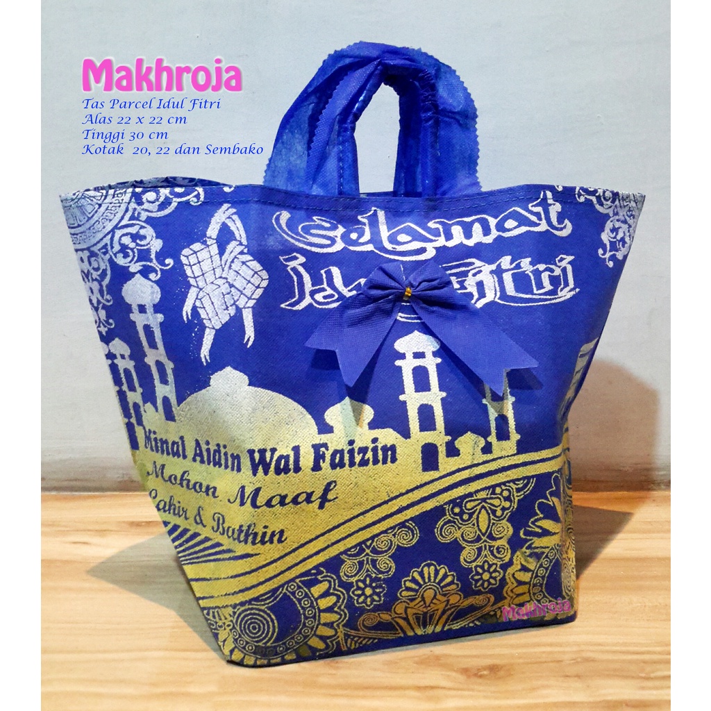 Jual Tas Goodie Bag Kibir Parcel Lebaran Idul Fitri Biru BCA Tebal 60 ...
