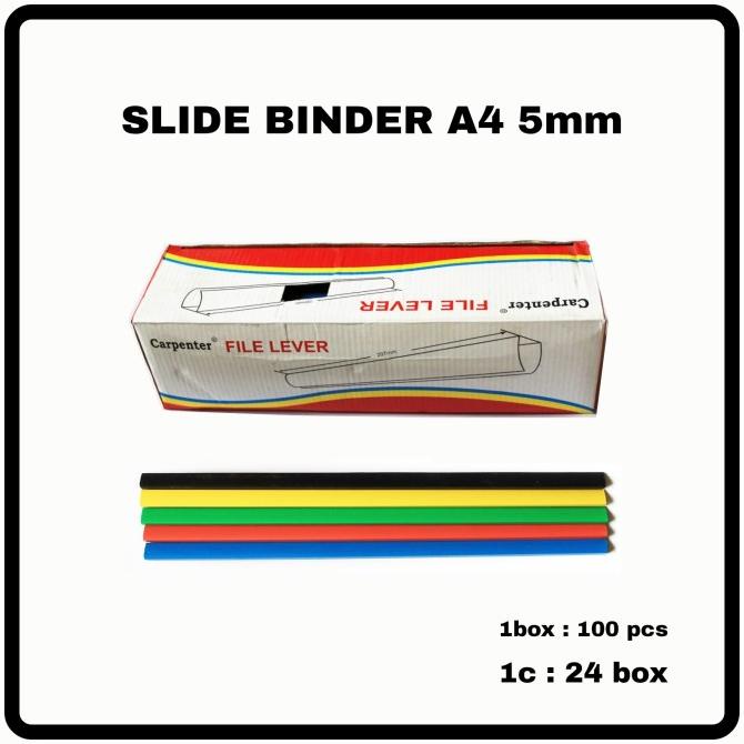 Jual SOS Slide Binder CARPENTER A4 6mm / Tulang Jilid (10 pcs) Shopee