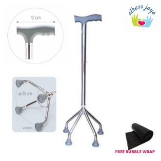 Jual COD - Tongkat Kaki 4 / Alat Bantu Jalan / Tongkat Bantu Jalan