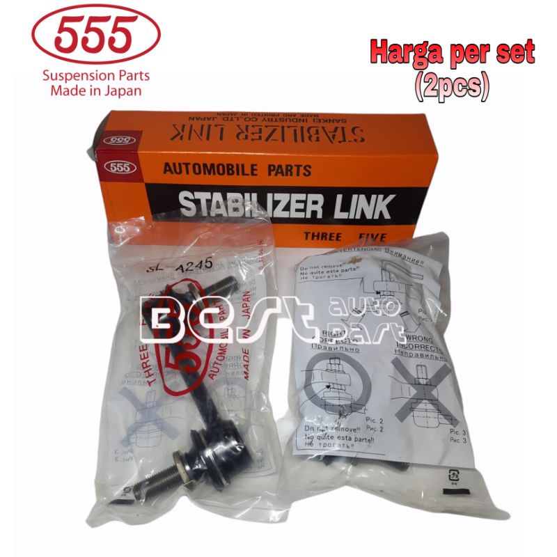 Jual Stabilizer Link Belakang Fortuner Vrz Hilux Revo SLA245 555 JAPAN