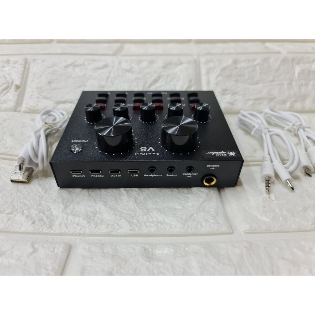 Jual SOUND CARD blackspider V8 MIXER AUDIO SOUND CARD/ V 8 MIXER SOUND