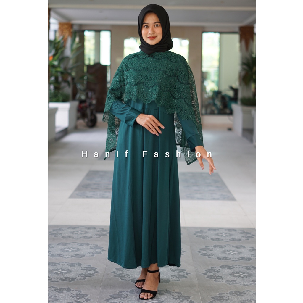 Jual GAMIS BRUKAT GAMIS BISMILLAH CAPE BRUKAT MAXI DRESS MUSLIM ...