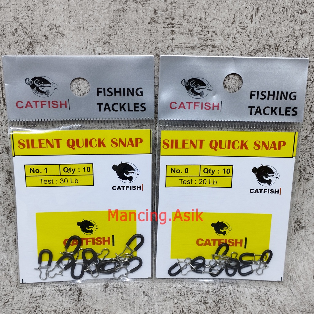 Jual Silent Quick Snap Catfish - Snap Pancing UL Tipe Silent - Aksesoris  Pancing UL