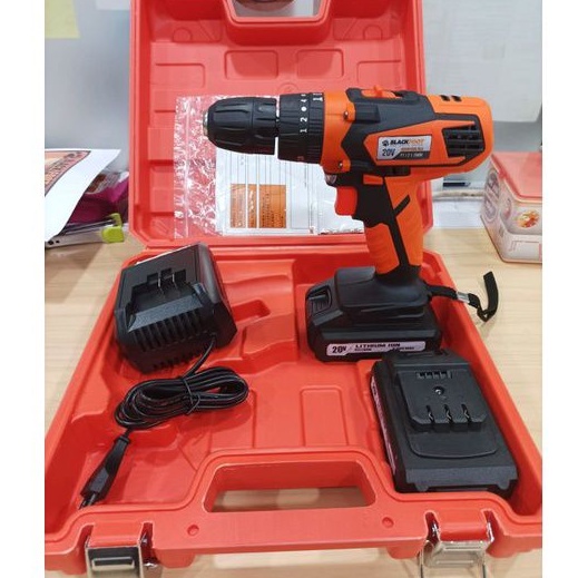 Jual Mesin Bor Blackfoot 20 Volt / Impact Cordless Drill / Bor Tangan ...