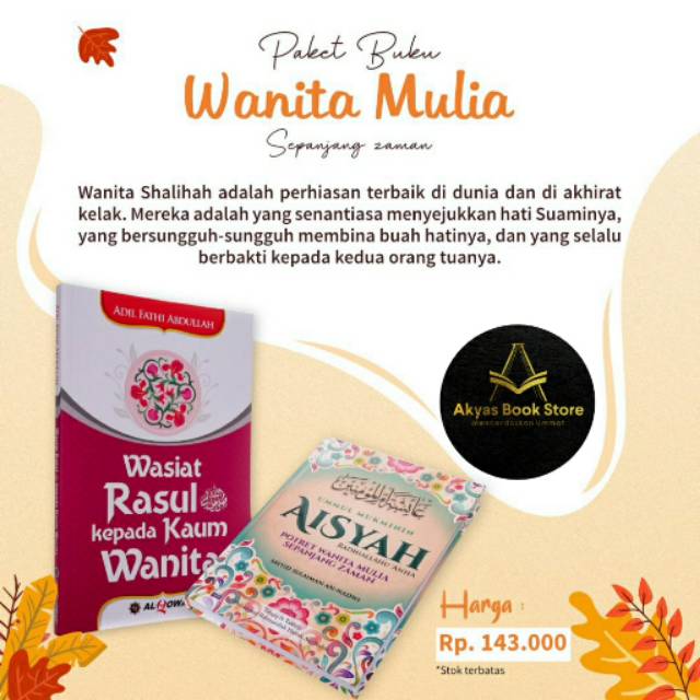 Jual Paket Buku Wanita Mulia Sepanjang Zaman | Shopee Indonesia