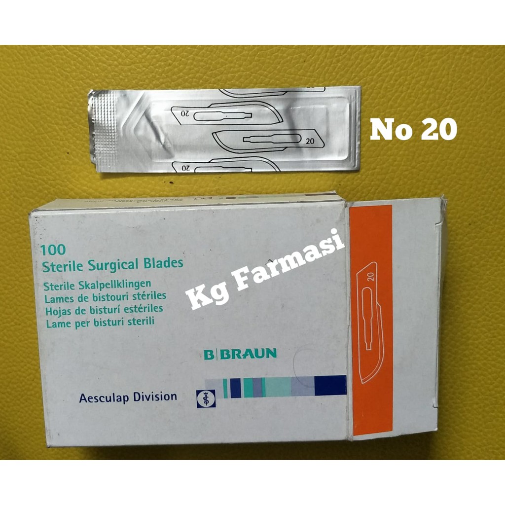 Jual Bisturi Aesculape B Braun Surgical Blade Pisau Bedah No 20 ...