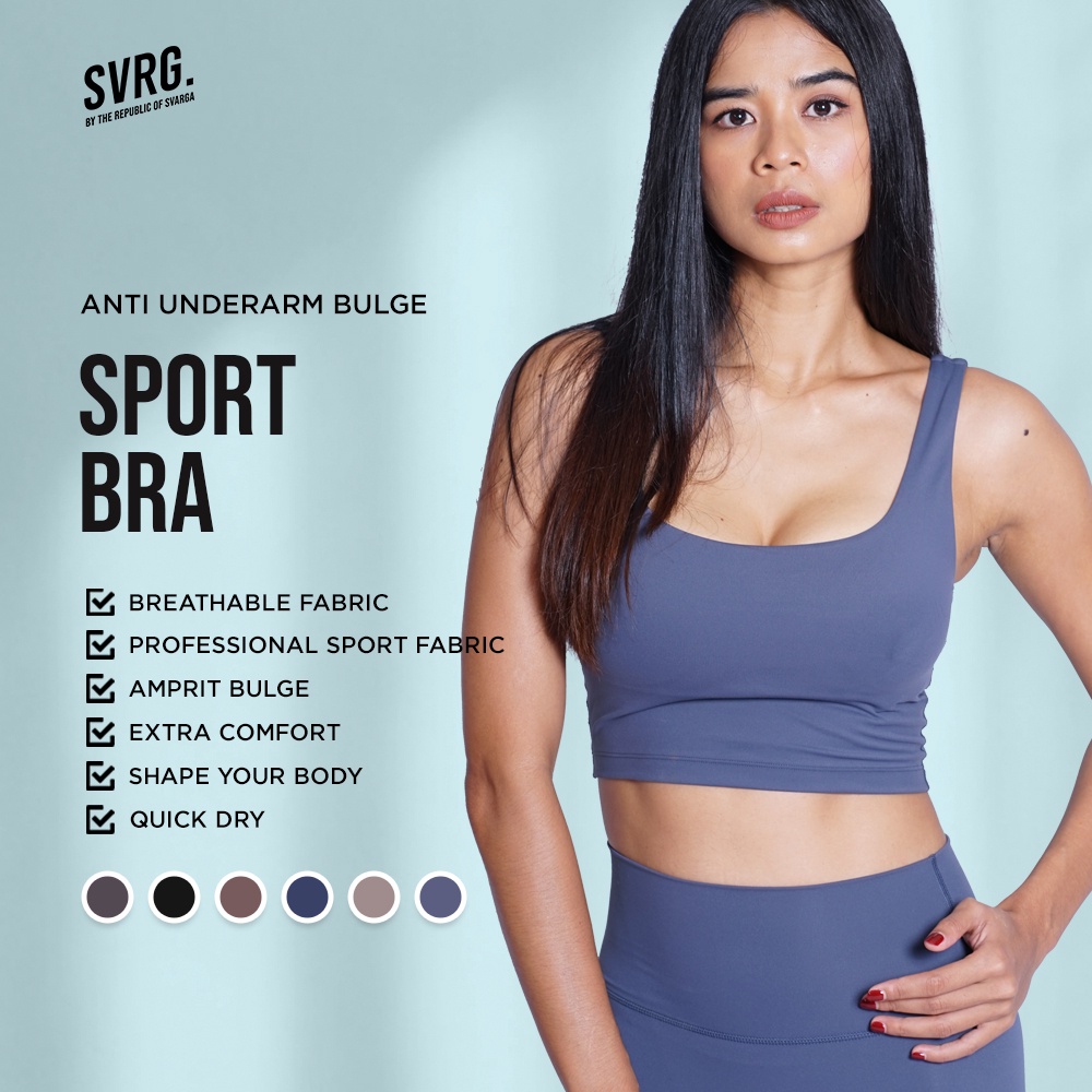 Jual SVRG Sport Bra - Anti Underarm Bulge - Yoga Bra - Gym & Fitness ...