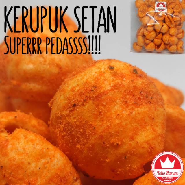 Jual Kerupuk Setan Rambo Gram Super Pedas Smiling Snack Official