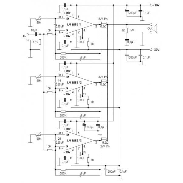 Jual LM3886 150W PCB only | Shopee Indonesia