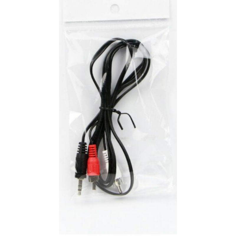 Jual Kabel Audio AUX KAP-22 2in1 Hitam | Shopee Indonesia