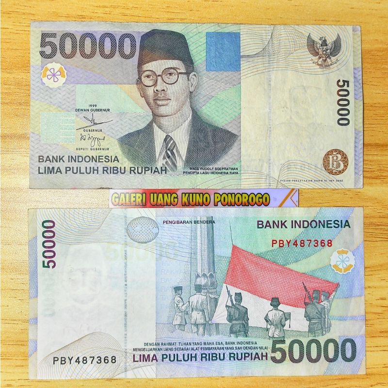 Jual Uang kuno 50 ribu wr supratman original | Shopee Indonesia