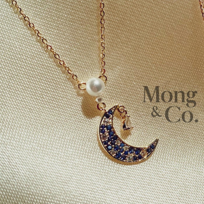 Jual Kalung Wanita Fashion Korea Mong&Co Hotel del Luna Sterling