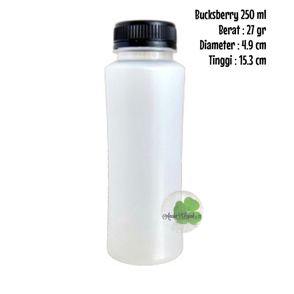 Jual Botol BUCKSBERRY 250 ml botol plastik 250 ml tebal grosir bukan ...
