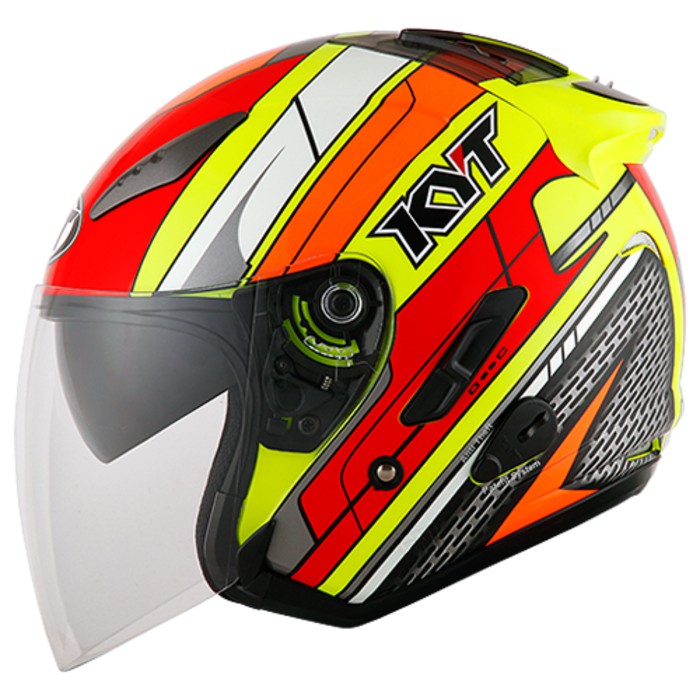 Jual Helm KYT Galaxy Slide Super Fluo Edition Shopee Indonesia