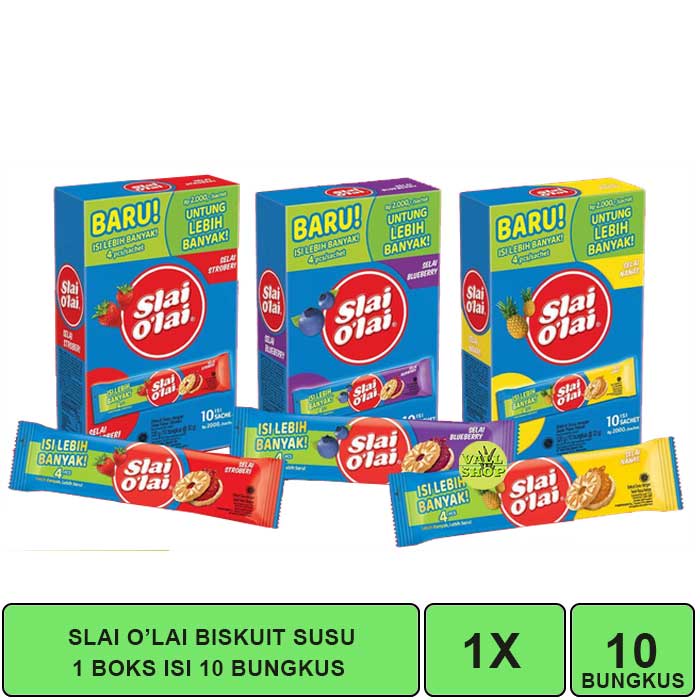 Jual Vshop Slai Olai Biskuit 1 Boks Isi 10 Bungkus Shopee Indonesia 3692