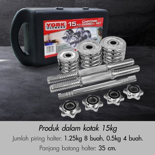 Jual HTD Sport Dumbbell Set 20Kg Chrome Alat Olahraga Angkat Besi ...