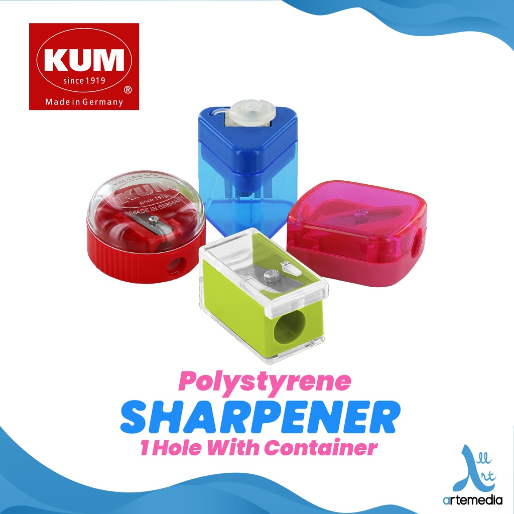 Jual KUM Single Hole Pencil Sharpener Ø8 mm with Container | Rautan ...